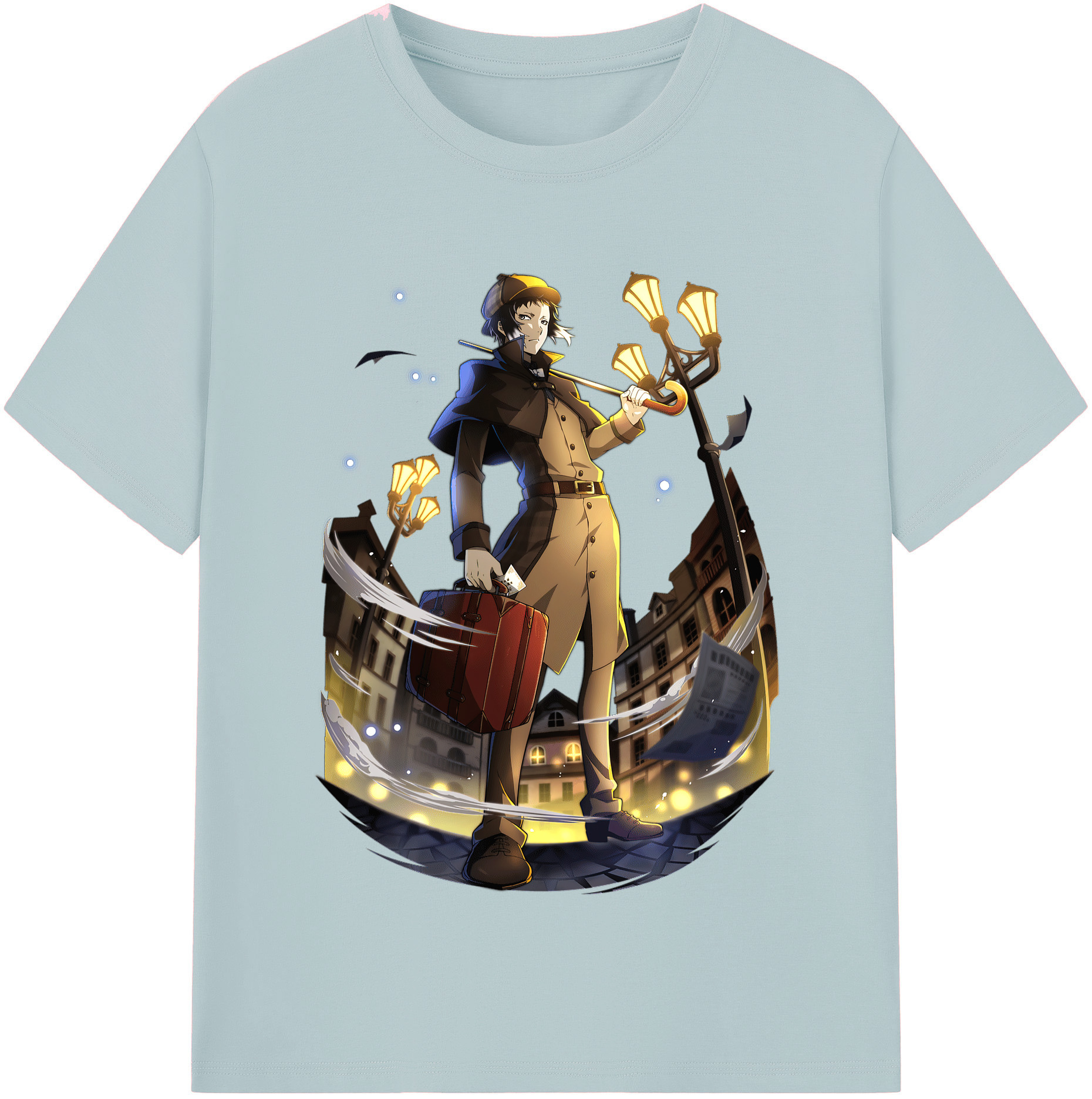 （画像用） 文豪ストレイドッグス Bungo Stray Dogs 綿100％半袖Tシャツ（フロントプリント）
